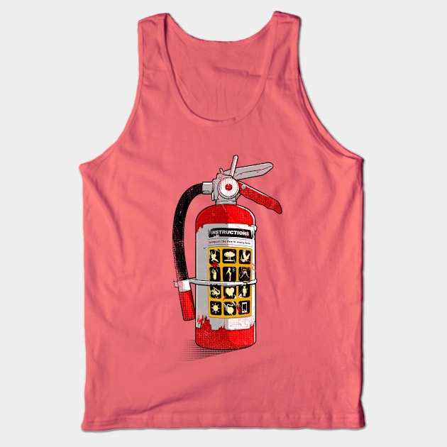 Super Fire Extinguisher Tank Top by raxarts